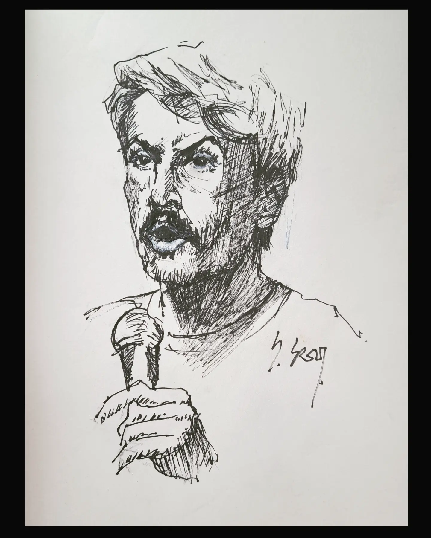 Deniz Göktaş — charcoal on paper, Ölçü bilgisi yakında, 2026