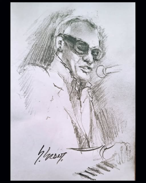 Solist — kâğıt üzerine karakalem, 35 × 25 cm, 2026