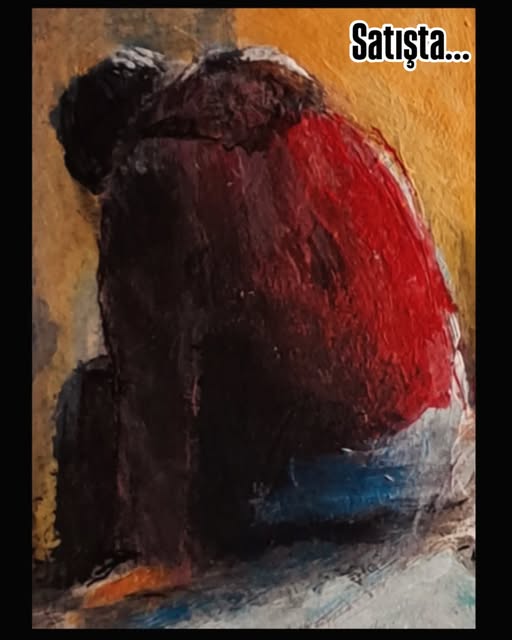 Kırmızı — tuval üzerine akrilik, 50 × 40 cm, 2026
